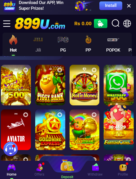 899U Game available games screenshot