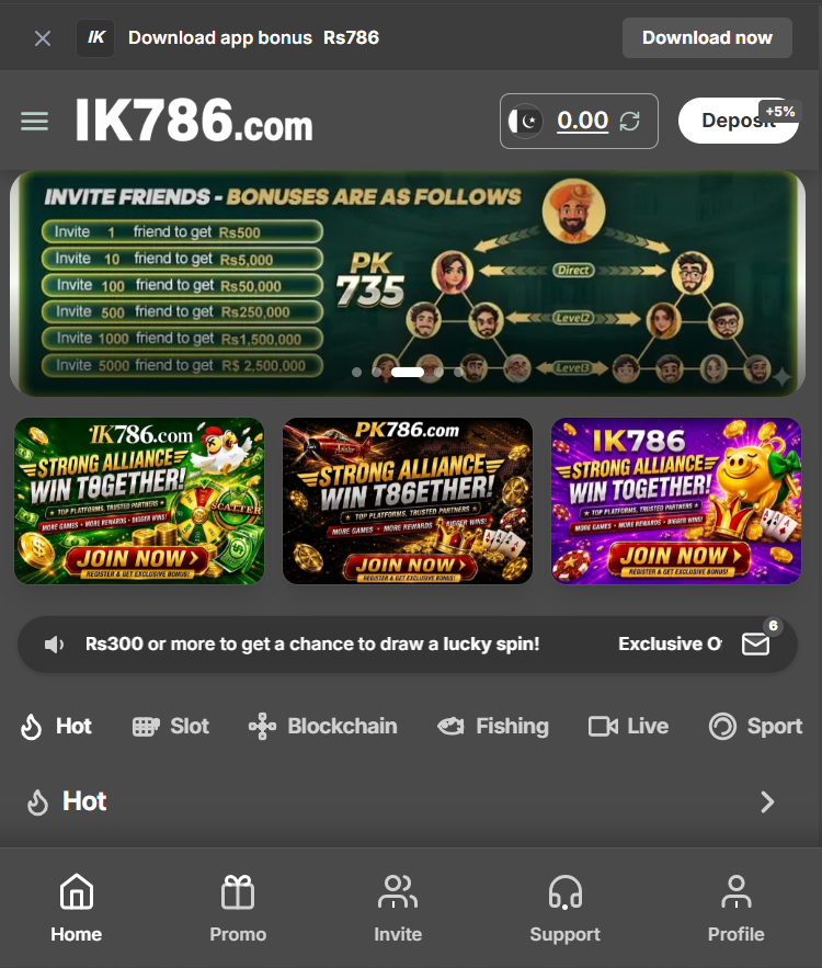 ik786 game banner image