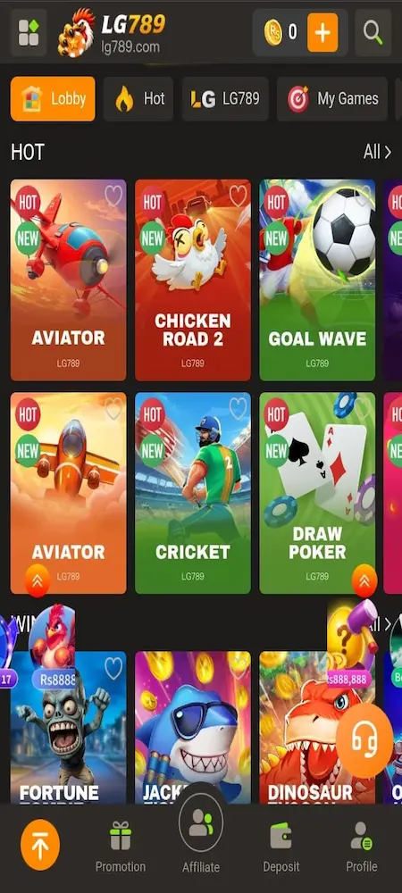 lg789 game gaming library screenshot