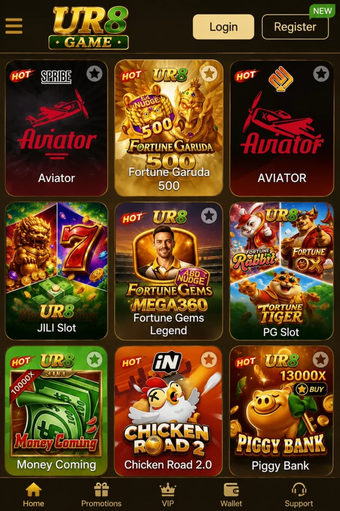 ur8 game available games screenshot